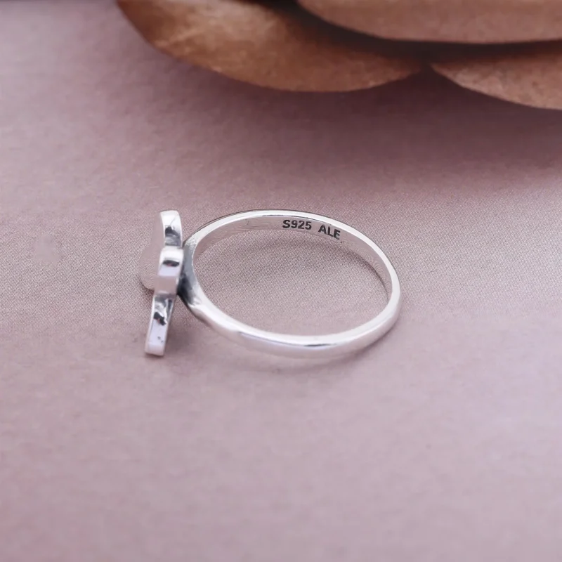 (slika za) Srebrni prstan z metuljem PANDORA s prozornim kubičnim cirkonijem - 190993CZ - Ogled 3