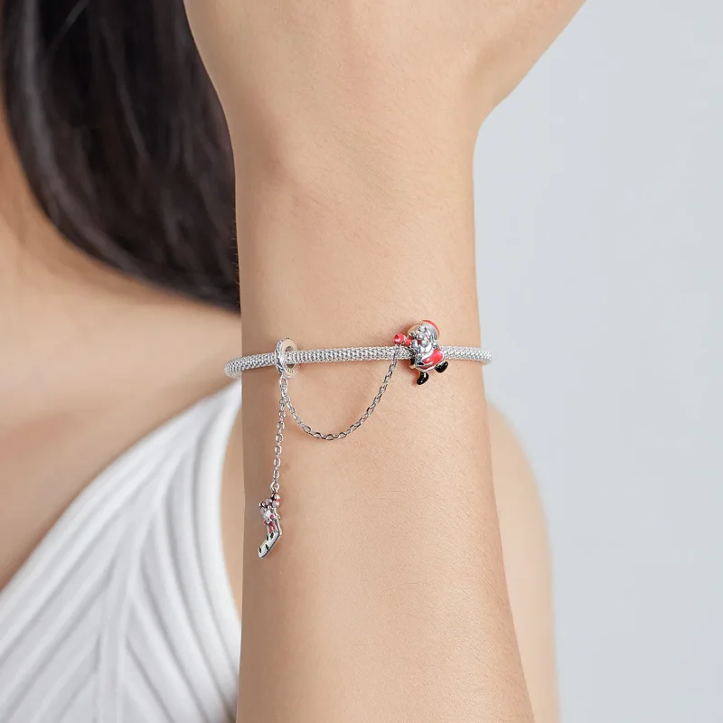 (slika za) Varnostna veriga Božička v slogu Pandora - BSC542 - Ogled 5