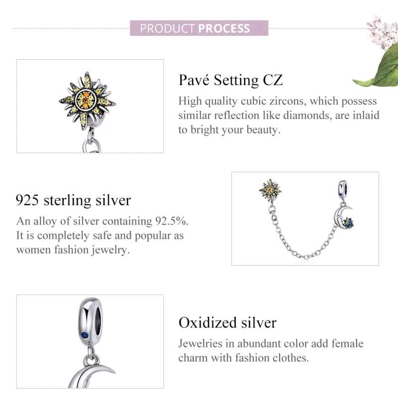 (slika za) Srebrna varnostna veriga celotnega vesolja v stilu Pandora - SCC1763 - Ogled 8