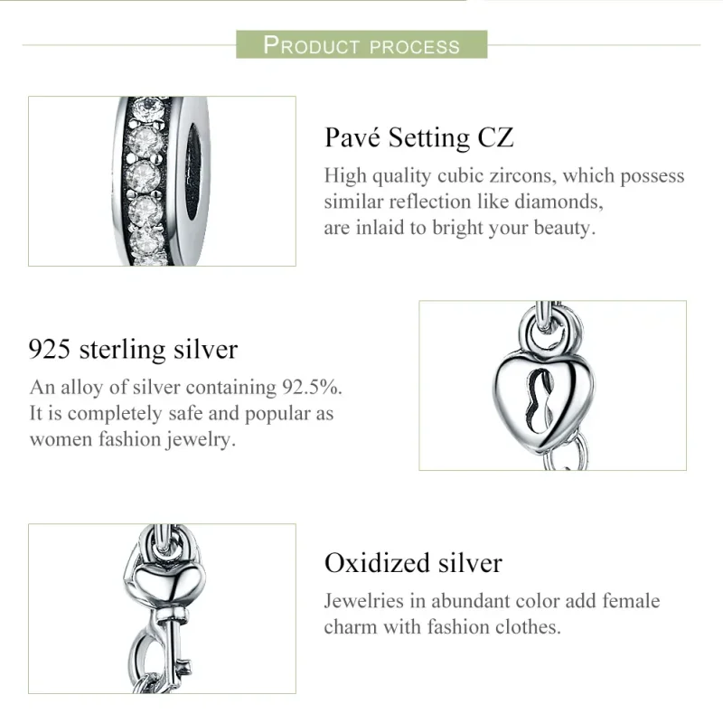 (slika za) Varnostna veriga Pandora Style Silver Only Love - SCC606 - Ogled 6