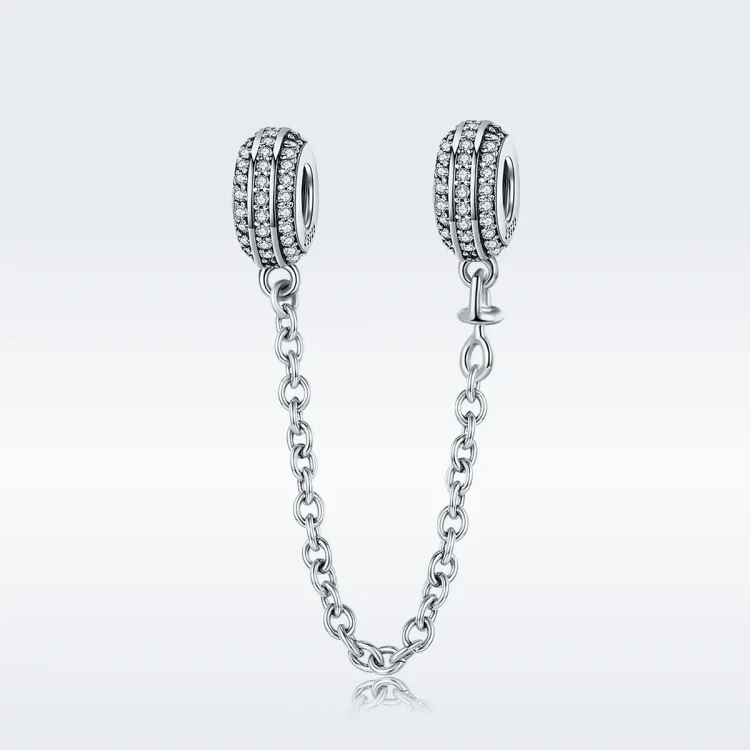 Varnostna veriga Pandora Style Silver Pave - SCC812