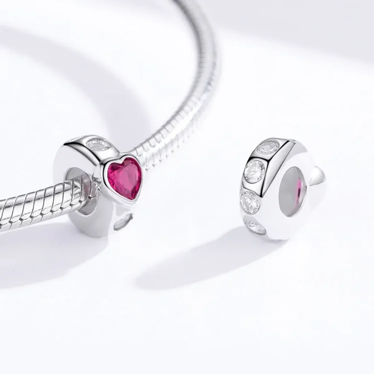 Obesek Pandora Style Silver Bright Love Spacer Charm - BSC123