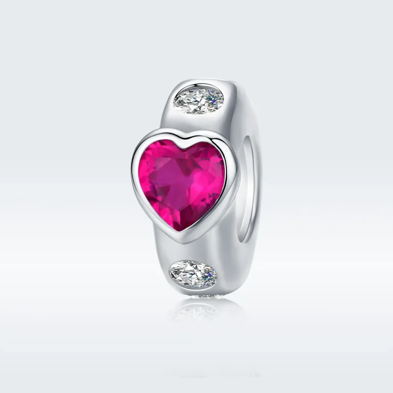 (slika za) Obesek Pandora Style Silver Bright Love Spacer Charm - BSC123 - Slika izdelka