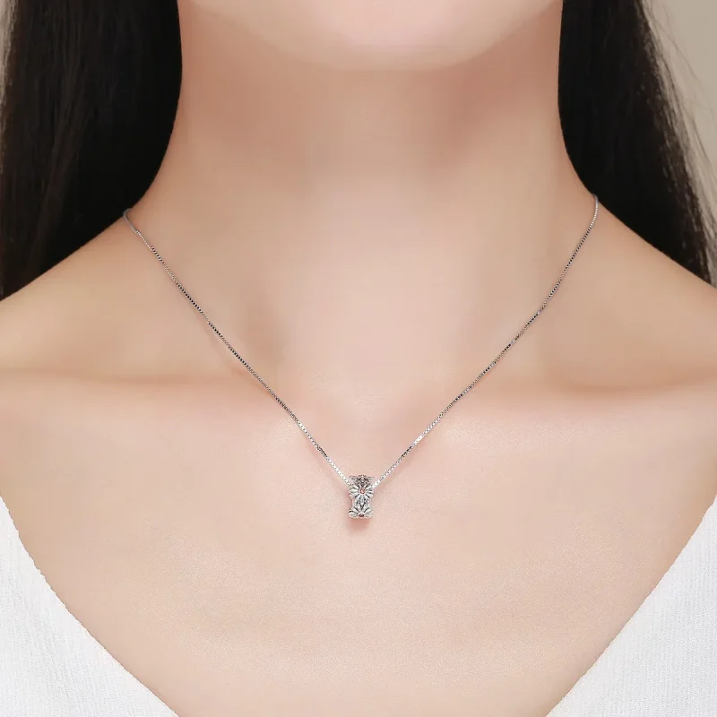 (slika za) Obesek z distančniki iz srebrnega venčka marjetic v stilu Pandora - SCC598 - Ogled 6