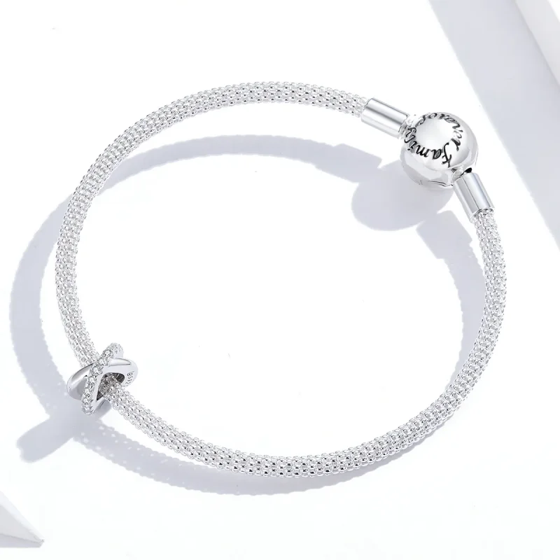 (slika za) Obesek z distančniki v stilu Pandora Silver Chic - BSC214 - Ogled 2