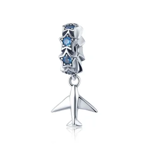 (slika za) Pandora Style Silver Dream of Traveling Spacer Charm - SCC882