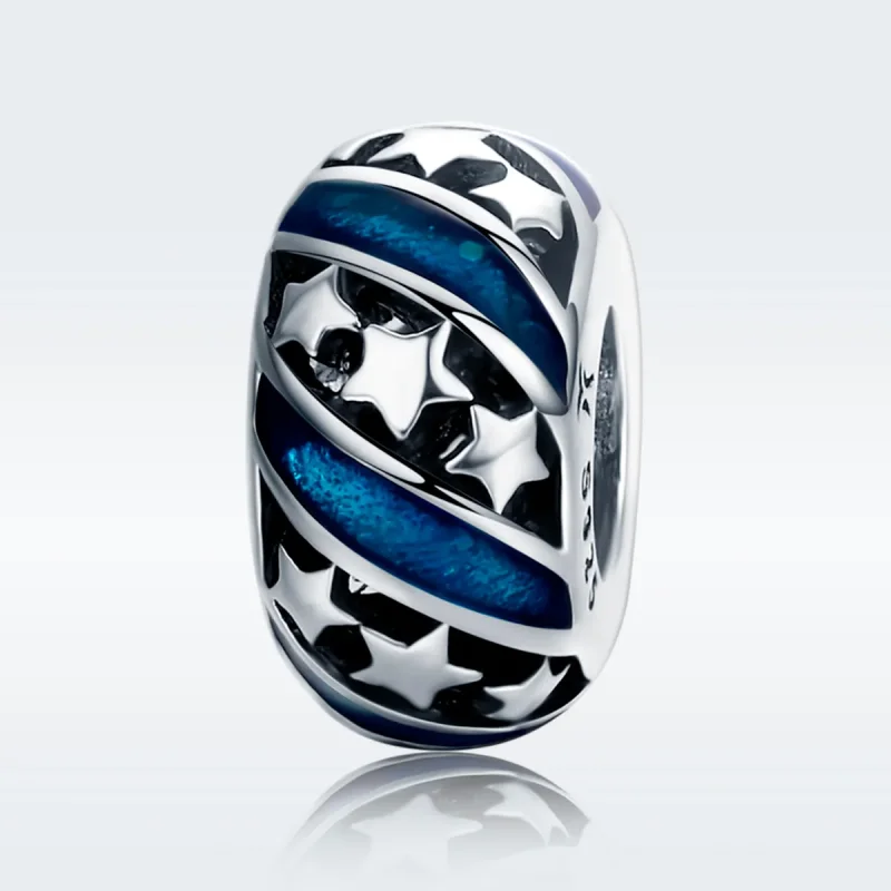 (slika za) Pandora Style Silver The Shining Star River Distančnik Obesek - SCC636 - Ogled 2