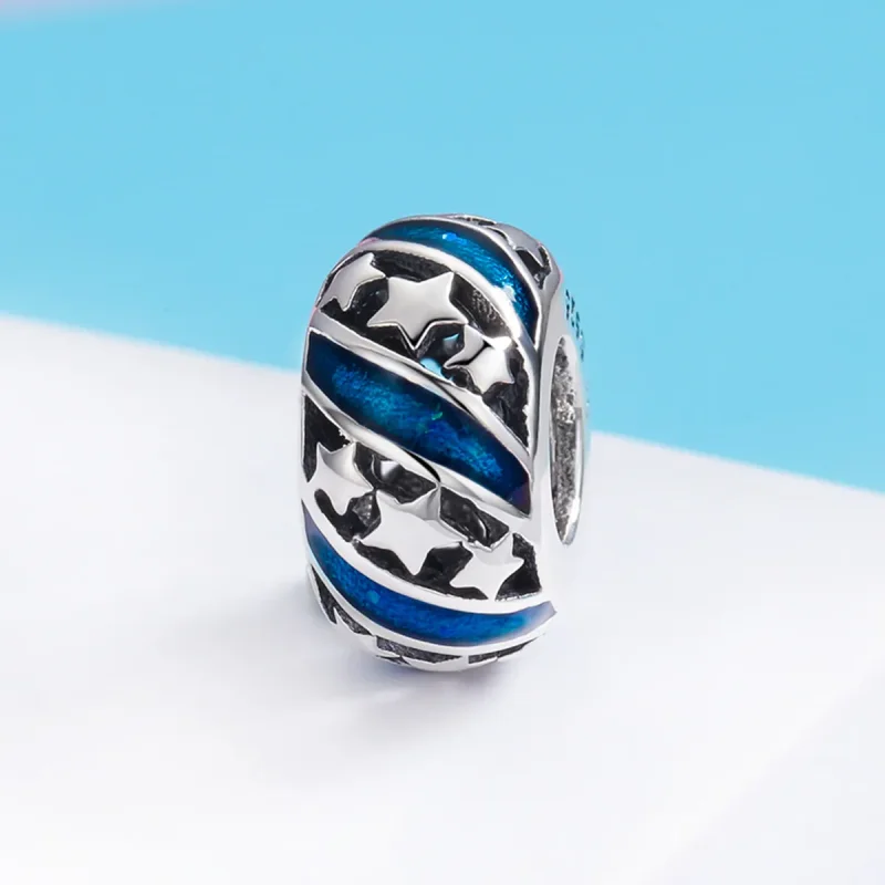 (slika za) Pandora Style Silver The Shining Star River Distančnik Obesek - SCC636 - Ogled 3
