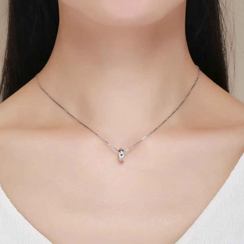 (slika za) Srebrni distančni obesek Love You Forever v stilu Pandora - SCC595 - Ogled 6