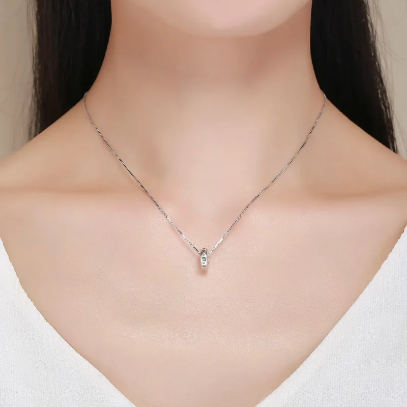 (slika za) Srebrni distančni obesek s srečnimi srčki in pikami v stilu Pandora - SCC593 - Ogled 6