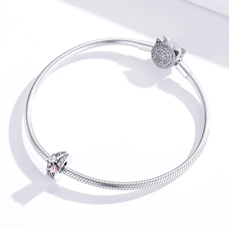 (slika za) Srebrni distančni obesek Sweet Heart Style Pandora - BSC283 - Ogled 2