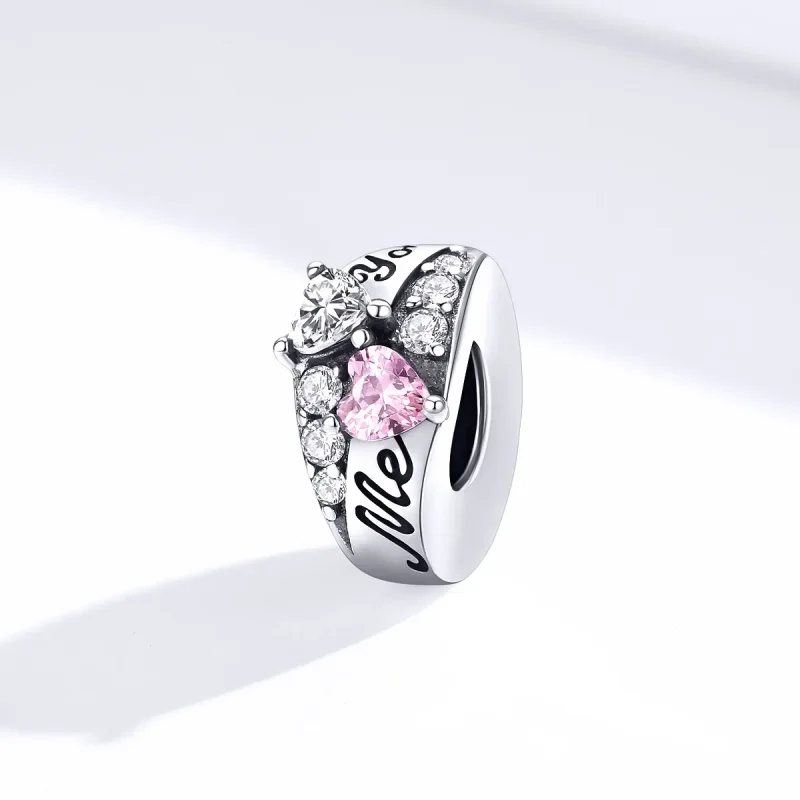 (slika za) Srebrni distančni obesek Sweet Heart Style Pandora - BSC283 - Ogled 4