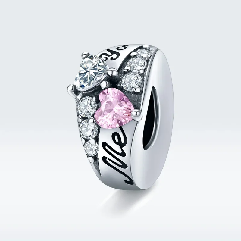 (slika za) Srebrni distančni obesek Sweet Heart Style Pandora - BSC283 - Ogled 5