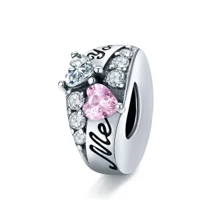 (slika za) Srebrni distančni obesek Sweet Heart Style Pandora - BSC283