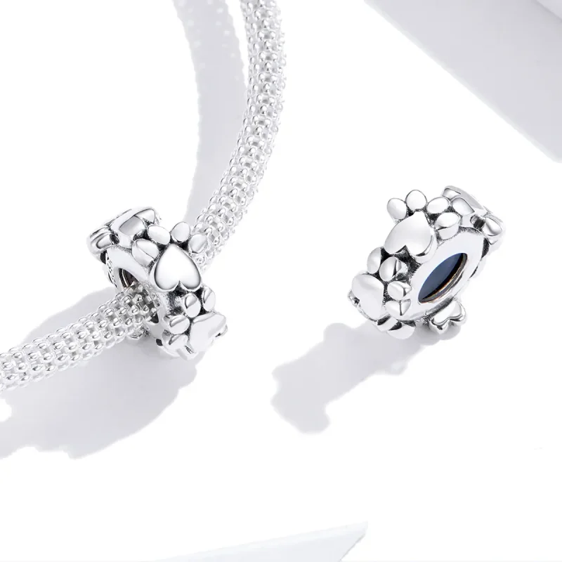 (slika za) Srebrni distančni obesek Sweet Hearts v stilu Pandora - SCC1504 - Ogled 3