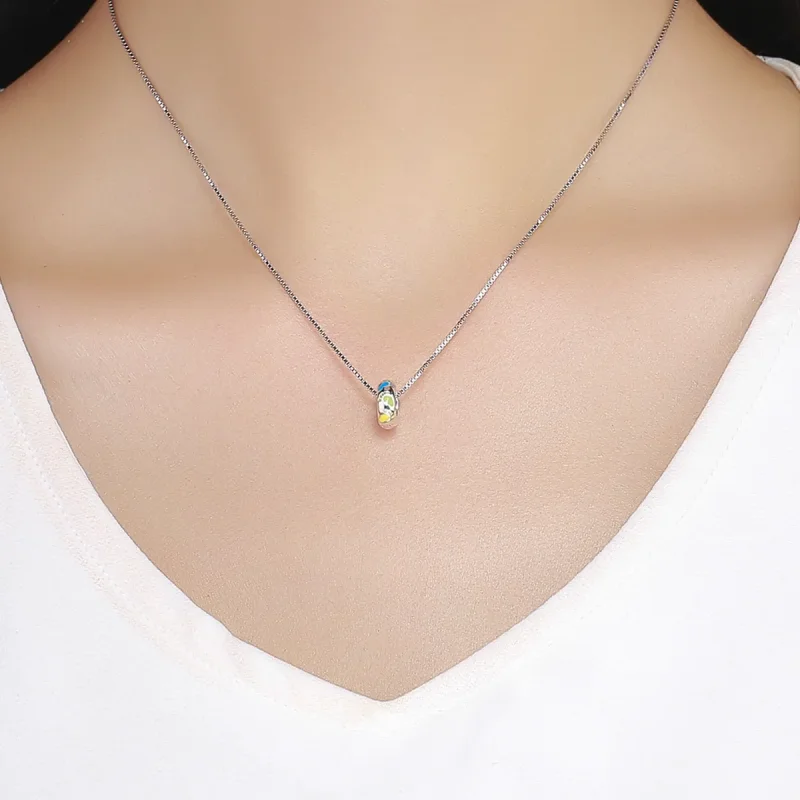 (slika za) Srebrni obesek z distančniki za majhne nogice v stilu Pandora - SCC752 - Ogled 5