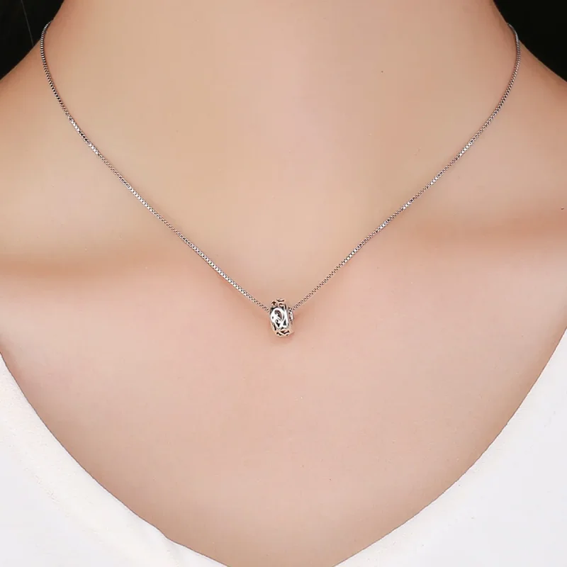 (slika za) Srebrni vintage obesek z distančniki v stilu Pandora - SCC716 - Ogled 5