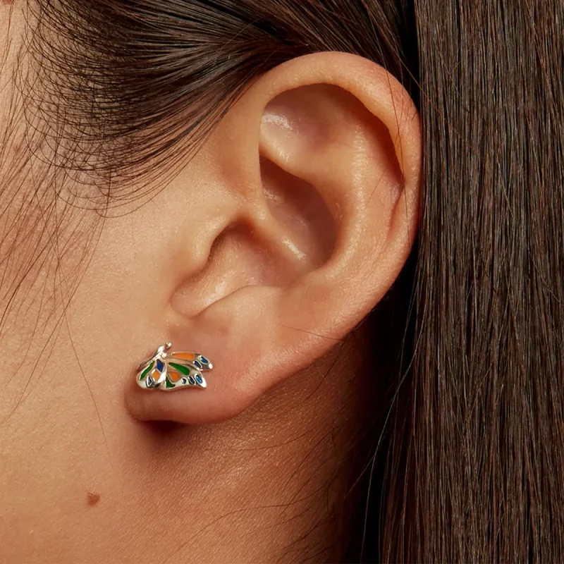 (slika za) Briljantni uhani z metulji v slogu Pandora - SCE1359 - Ogled 6