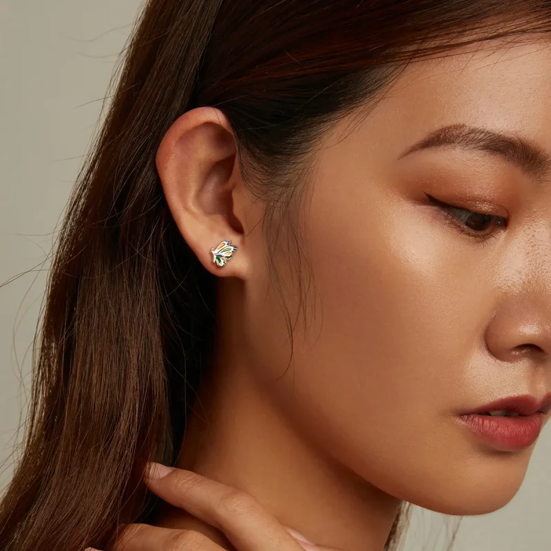 (slika za) Briljantni uhani z metulji v slogu Pandora - SCE1359 - Ogled 7