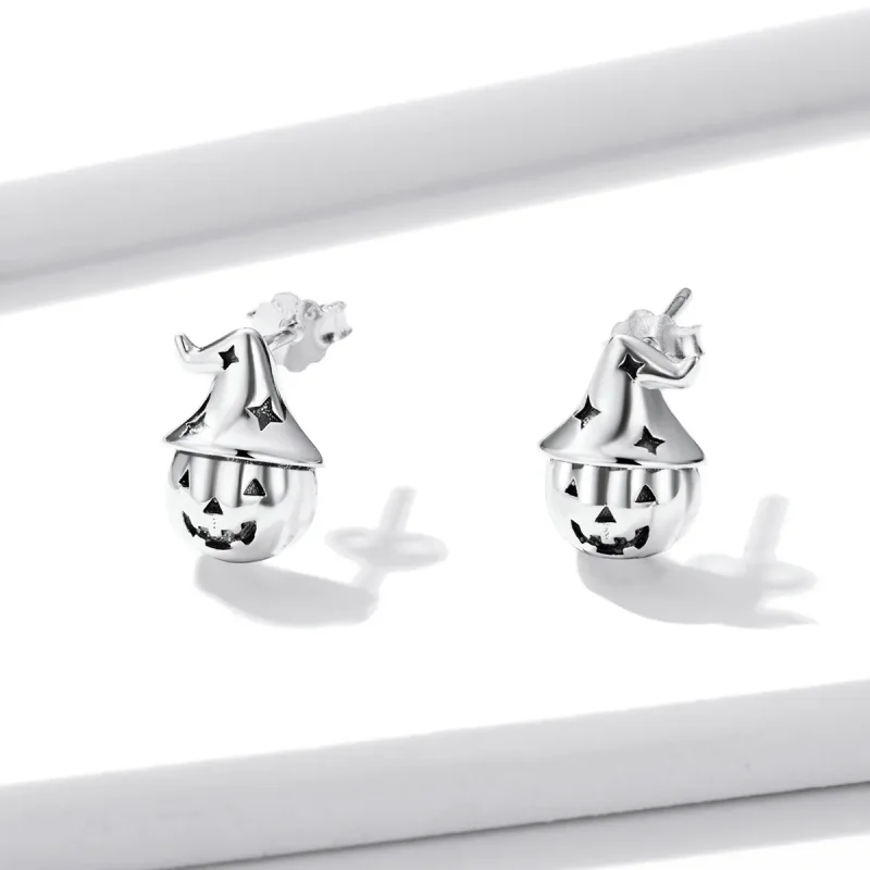 (slika za) Bučni uhani v slogu Pandora za noč čarovnic - BSE537 - Ogled 2