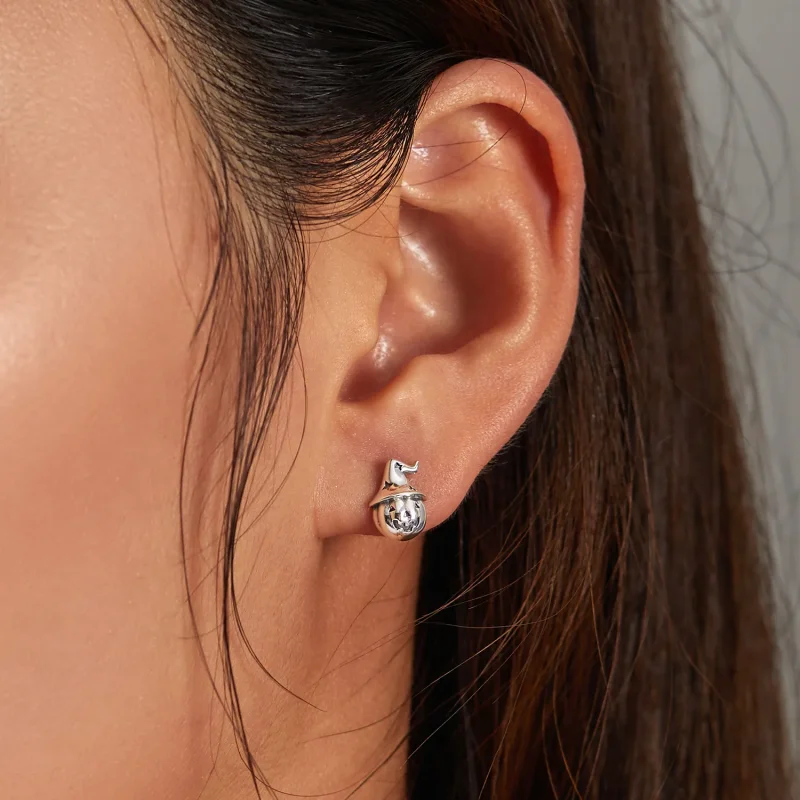 (slika za) Bučni uhani v slogu Pandora za noč čarovnic - BSE537 - Ogled 7