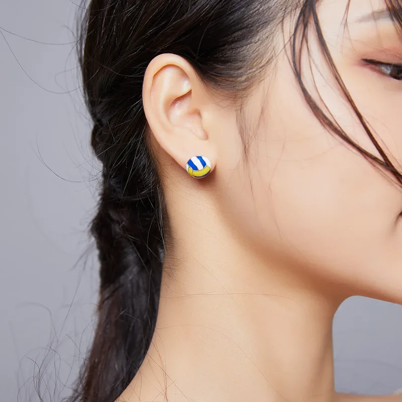 (slika za) Dinamični uhani za odbojko v stilu Pandora - SCE902 - Ogled 7