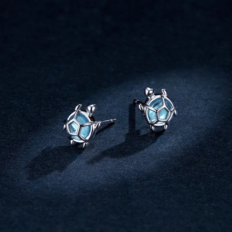 (slika za) Igrivi uhani z želvami v stilu Pandora - BSE406 - Ogled 5