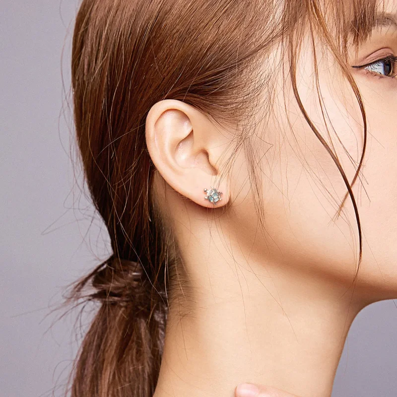 (slika za) Igrivi uhani z želvami v stilu Pandora - BSE406 - Ogled 8