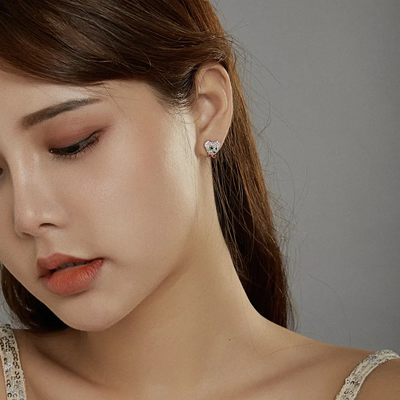 (slika za) Igrivi uhani z medvedki v slogu Pandora - BSE437 - Ogled 8