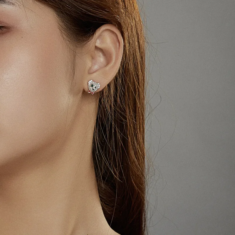 (slika za) Igrivi uhani z medvedki v slogu Pandora - BSE437 - Ogled 9