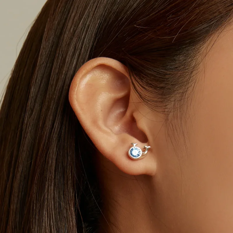 (slika za) Mini uhani s kiti v slogu Pandora - SCE1366 - Ogled 7