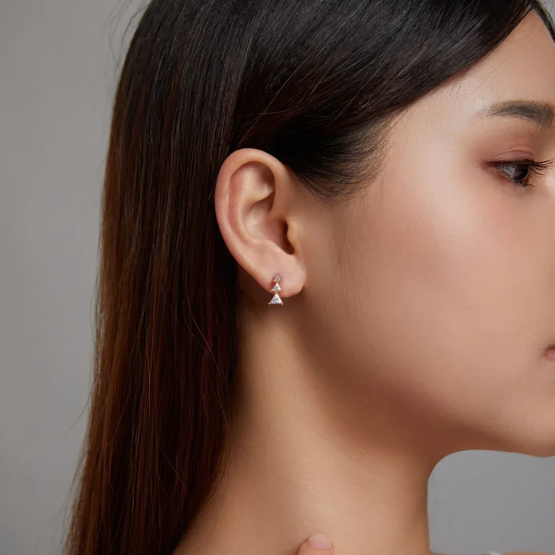 (slika za) Nežni uhani za božično drevo v stilu Pandora - SCE1268-B - Ogled 3