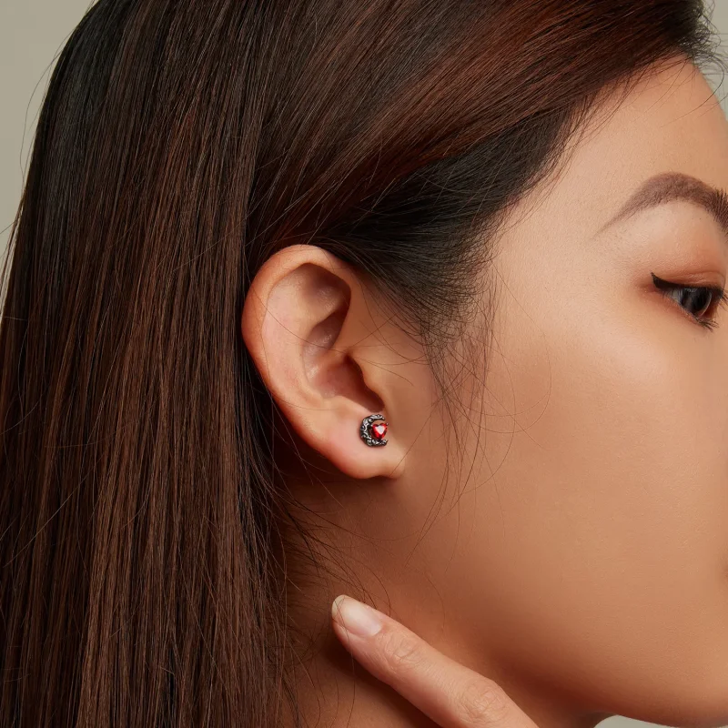 (slika za) Pandora Style Dark Night Moonlight Stud Uhani - SCE1519 - Ogled 7