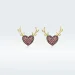 Pandora Style Deer Love Stud Uhani - BSE313 Pandora Style Deer Love Stud Uhani - BSE313