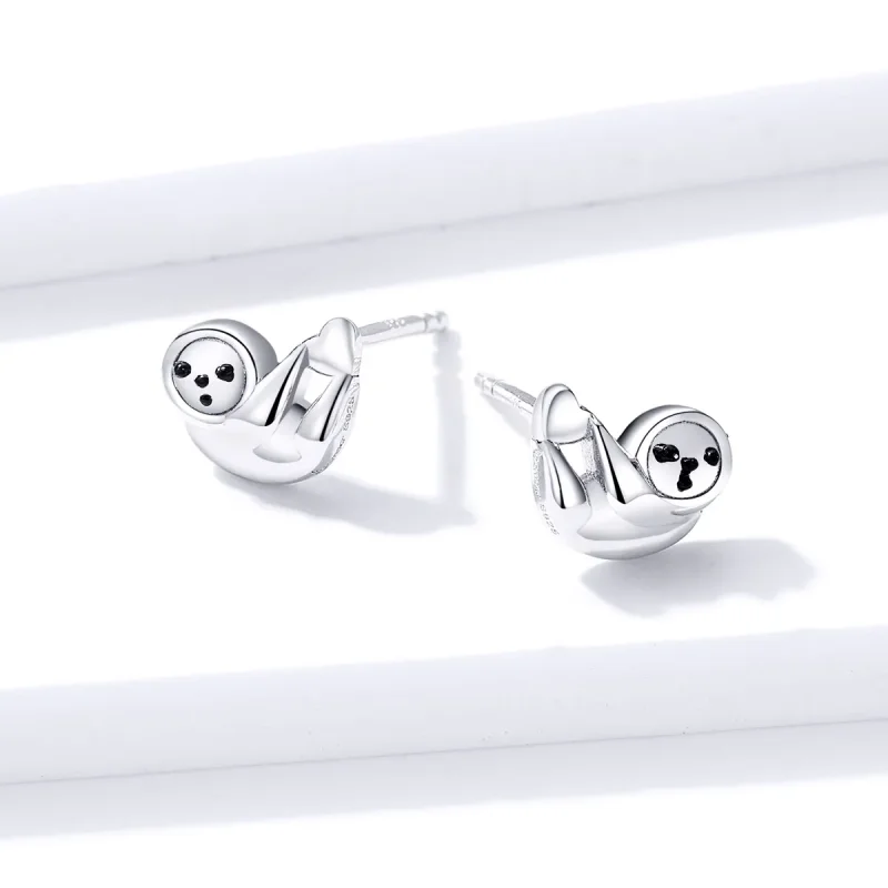 (slika za) Pandora Style Little Sloth Stud Uhani - BSE303 - Ogled 4