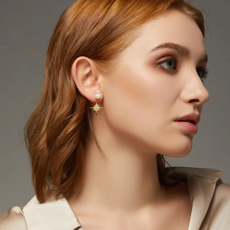 (slika za) Pandora Style Love Nocturne uhani s čepki - BSE308 - Ogled 9