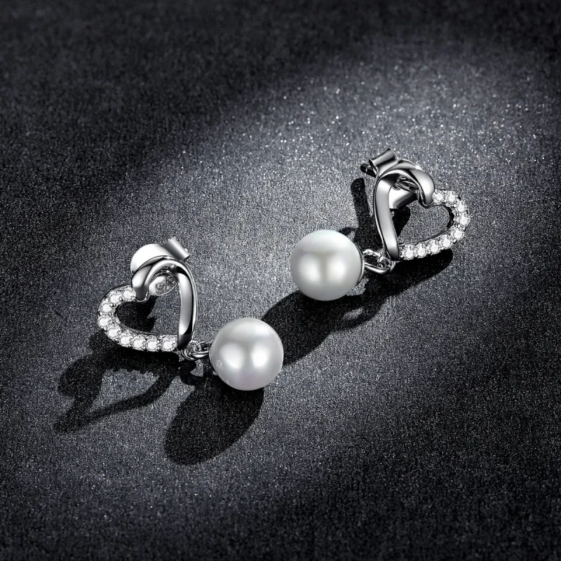 (slika za) Pandora Style Love Shell Beads – Elegantni uhani s čepki – BSE552 - Ogled 5