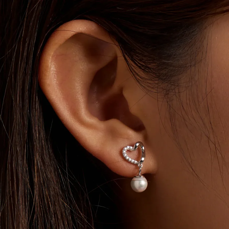 (slika za) Pandora Style Love Shell Beads – Elegantni uhani s čepki – BSE552 - Ogled 8