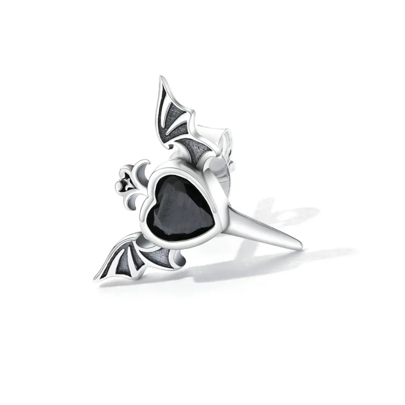 (slika za) Pandora Style Love Wings Stud uhani - SCE1179-BK - Ogled 2