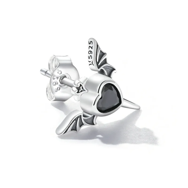 (slika za) Pandora Style Love Wings Stud uhani - SCE1179-BK - Ogled 3