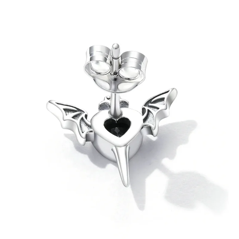 (slika za) Pandora Style Love Wings Stud uhani - SCE1179-BK - Ogled 4