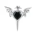 Pandora Style Love Wings Stud uhani - SCE1179-BK