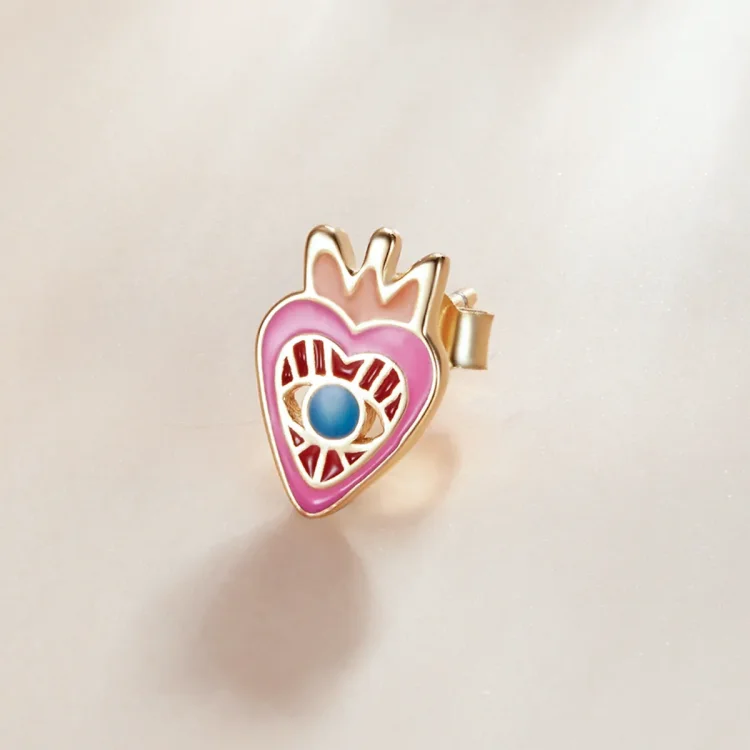 Pandora Style Loving Eye Stud Uhani - SCE1232