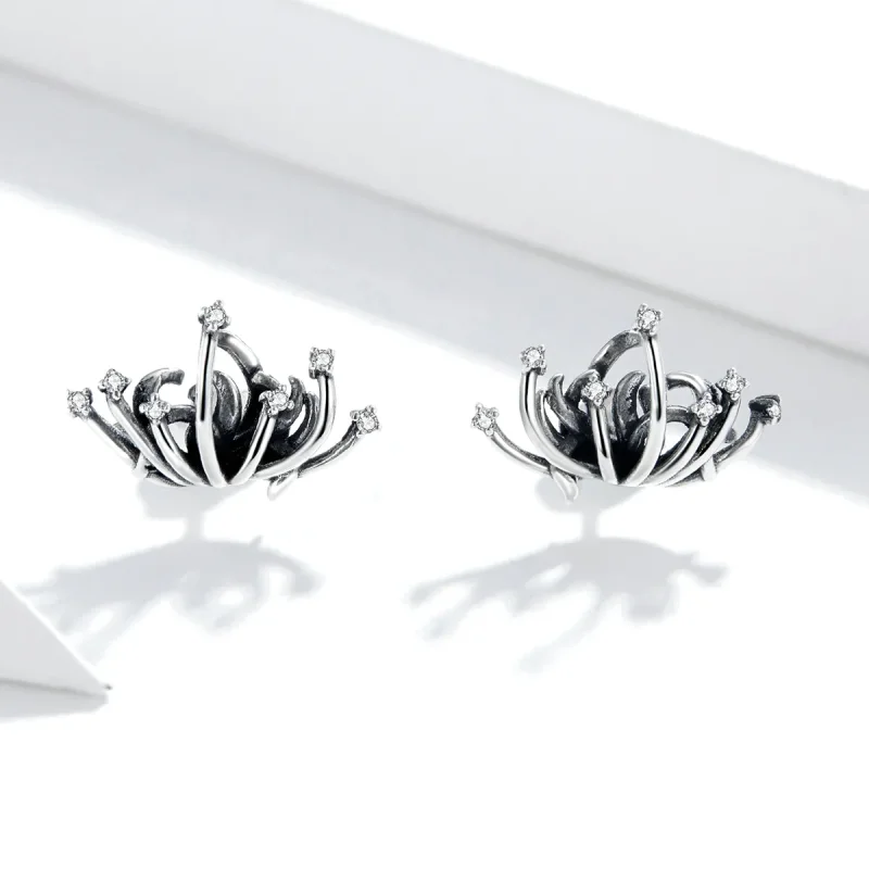 (slika za) Pandora Style Lycoris radiata uhani z žebljički - SCE940 - Ogled 2