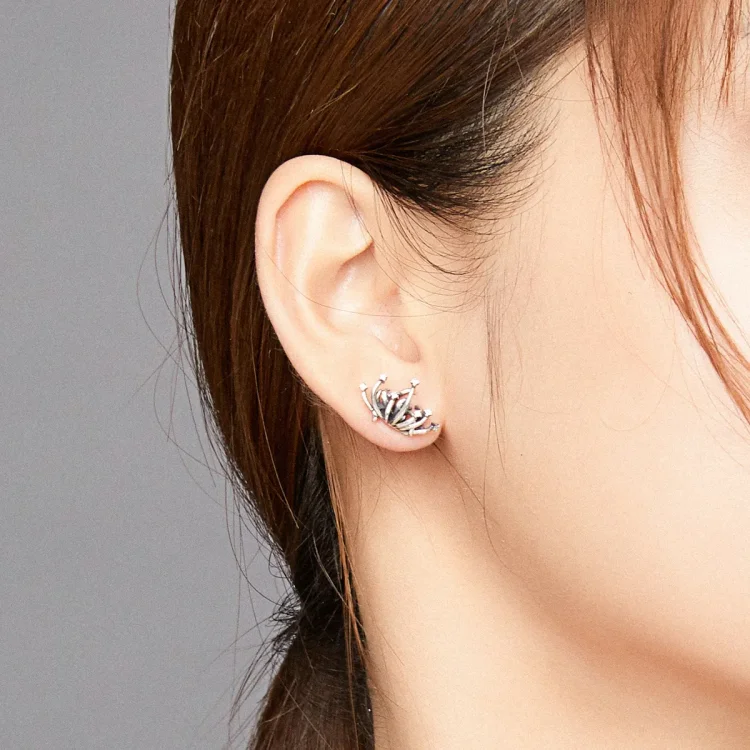 Pandora Style Lycoris radiata uhani z žebljički - SCE940