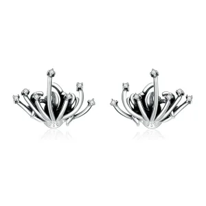 (slika za) Pandora Style Lycoris radiata uhani z žebljički - SCE940