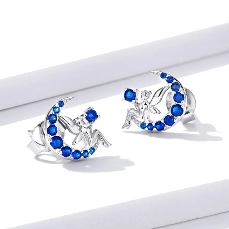 (slika za) Pandora Style Moon Elf Stud Uhani - BSE376 - Ogled 3