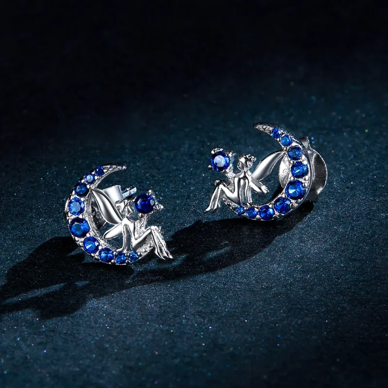 (slika za) Pandora Style Moon Elf Stud Uhani - BSE376 - Ogled 5