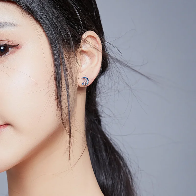 (slika za) Pandora Style Moon Elf Stud Uhani - BSE376 - Ogled 8