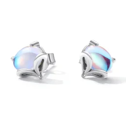 Pandora Style Moonstone Fox uhani s čepki - SCE1386